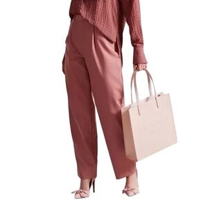 Ted Baker Crosshatch Icon Pastel Pink Large Tote Bag with Double Handles